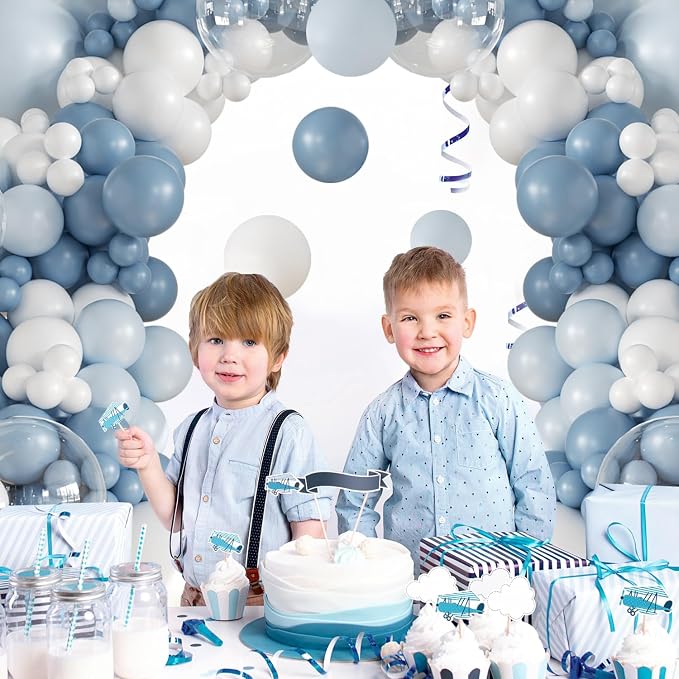 Blue Balloon Arch Kit for Baby Shower Gender Reveal Birthday Decorations | - Image 4