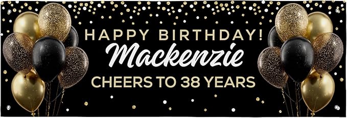Let’s Make Memories Personalized Celebration Banner by LetsMakeMemories