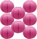 Hot Pink Paper Lanterns Round Shape Lanterns by BARTHEW