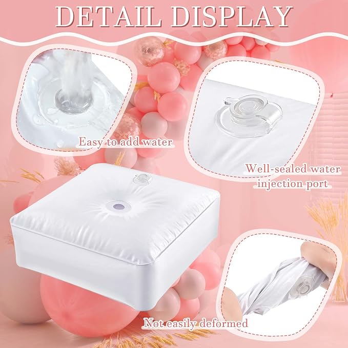 Gueevin 8 Pcs Balloon Arch Stands Base Heavyweight Water Bag - Image 3