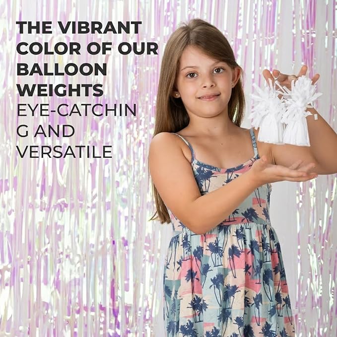White Balloon Weights Pack of 12 - Image 5