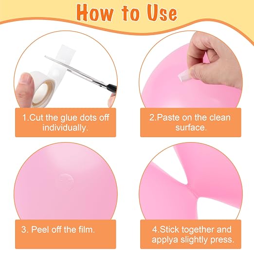 Hoewina 2000pcs Clear Glue Point Dots Glue Tape - Image 3