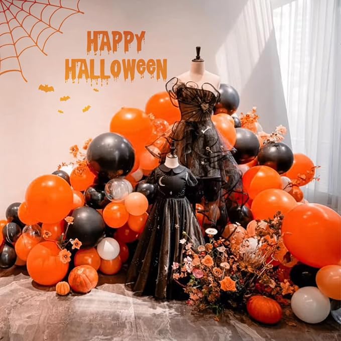 134Pcs Orange Balloons Different Sizes 5 10 12 18 Inch Orange Balloon Garland - Image 7