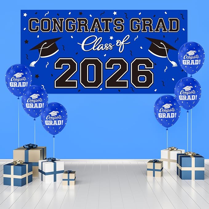 Graduation Party Decorations 2026 Plastic Backdrop - Image 3