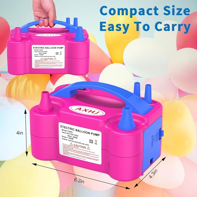 AXHJ Balloon Pump Electric Air Pumps, Electric Air Balloon Pump, Balloon - Image 3