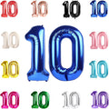 Navy Blue Number 10 Balloon 40 Inch by IWERP