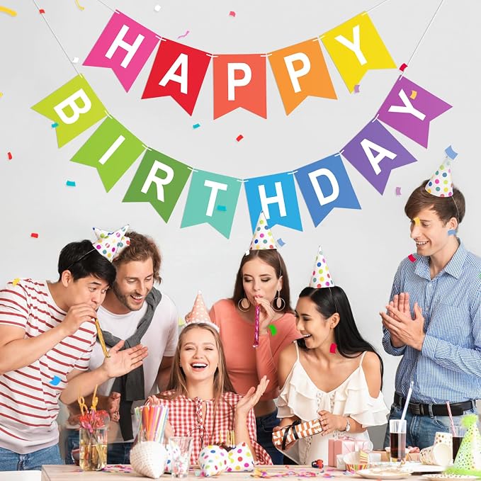 Happy Birthday Banner Birthday Party Banner NO DIY Happy Birthday Sign | - Image 6