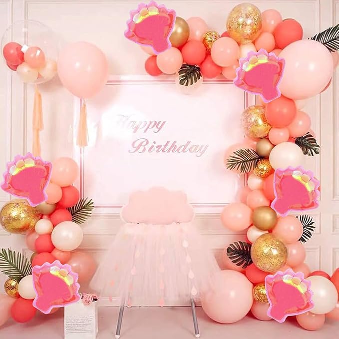 Sea Shells Balloons Multi-color Sea Shells Foil Mylar Balloon - Image 2