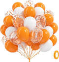 60pcs Orange and White Balloons 12inch by Leraqertra
