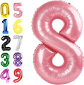 Number 7 Balloon 40 Inch Pearl Pink Balloon by Argthjy