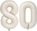 40 In Cream white Number Balloons Helium Foil Mylar Balloon Digital 80 | by Exquisitehighqualitypartydecorationstomeetyoureveryneed%EF%BC%81