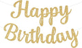 Glitter Happy Birthday Banner Sign Birthday Garland Wall Door Banners Flag by Unknown
