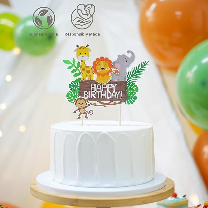 Jungle Safari Birthday Party Decorations and Supplies, Serves 20 - Image 6