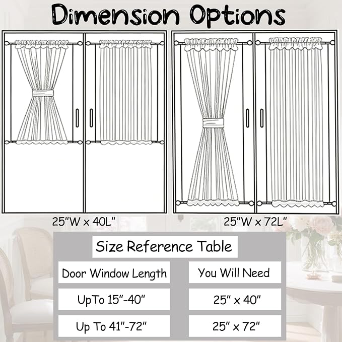 Sutuo Home Black French Door Curtains - Image 7