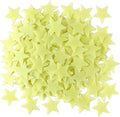 200pcs Glow in The Dark Luminous Stars Fluorescent Noctilucent Plastic Wall by AMAMAONM