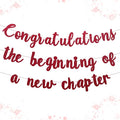 Pre-Strung New Journey Party Decorations Congratulations Banner The Beginning by Unknown