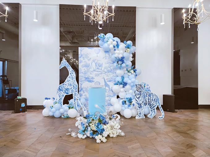 Light Blue Balloons, Baby Shower, Gender Reveal Party Decorations - Image 3
