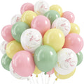 Goose Balloons Set, Pastel Pink Sage Dusty Green Light Yellow White Latex by Froova