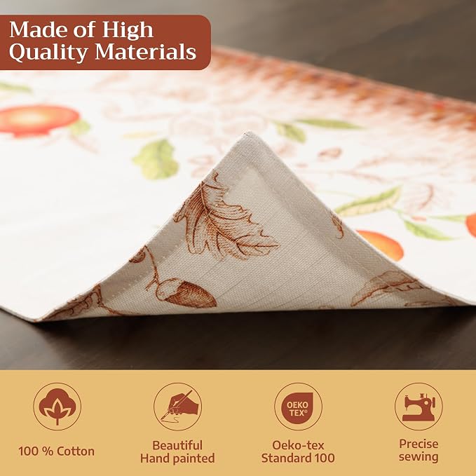 Maison d' Hermine Placemats Set of 4 Reusable 100% Cotton | Cloth Place Mats - Image 3