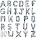 TONIFUL Silver Letter Balloons 1 Set 16 Inch A-Z Custom Alphabet Banner | 26 by TONIFUL