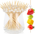 FATLODA 200PCS Cocktail Picks, Wood Food Sticks, Bridal Shower, Party Decor by FATLODA