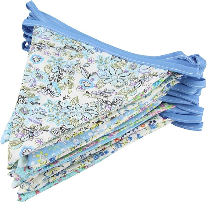10M/32Ft Triangle Bunting Banner, Baby Shower, Outdoor and Home Decorations - Image 4
