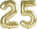 40 Inch Number 25 Balloons for 25th Birthday Party Decorations, 0-100 Champagne by FOBELEC