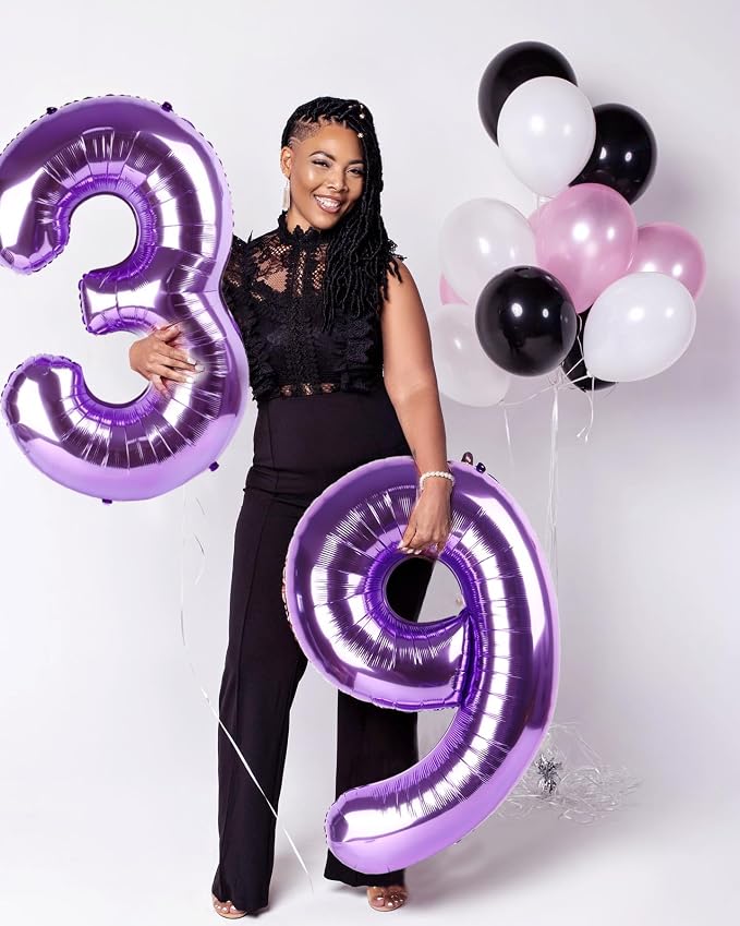Number 9 Balloons 40 Inch for 9 19 Birthday Party Decorations, - Image 2