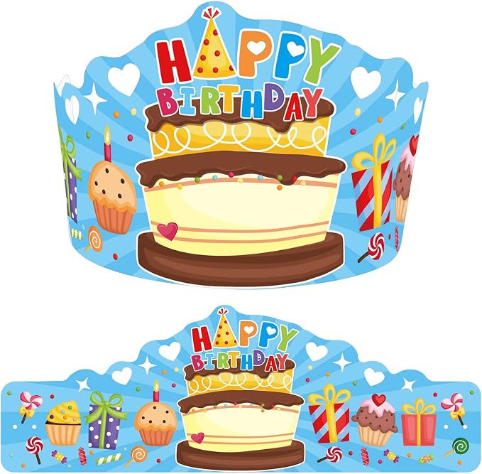 Fancy Land Birthday Crowns for Kids, Die-Cut Blue, Kindergarten | Family - Image 9