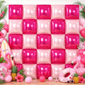 HILAVO Hot Pink Square Foil Balloon Wall by HILAVO