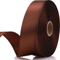 7/8 Inch 30 Yards Brown Satin Craft Ribbon-Single Face Polyester Ribbon by Unknown