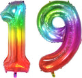 40 inch digital balloon, Jelly Color, Number 19 by TNCDJKPA
