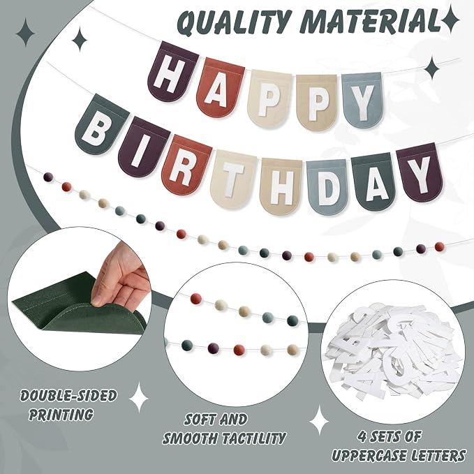 Hahafelt 125 Pcs Make Your Own Banner Kit Personalized Handmade Name Scallop - Image 3