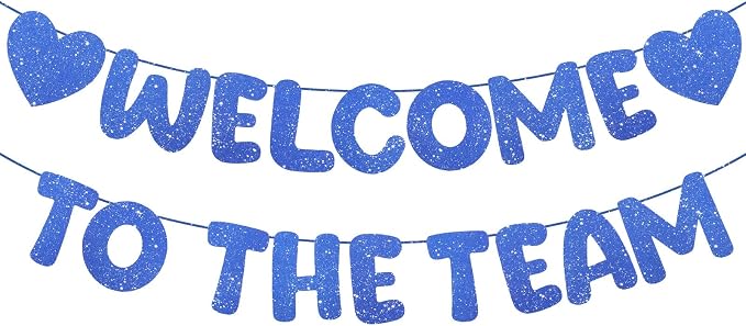 Welcome To The Team Banner, Glitter Welcome To The Team Banner, Welcome-Banner by Unknown