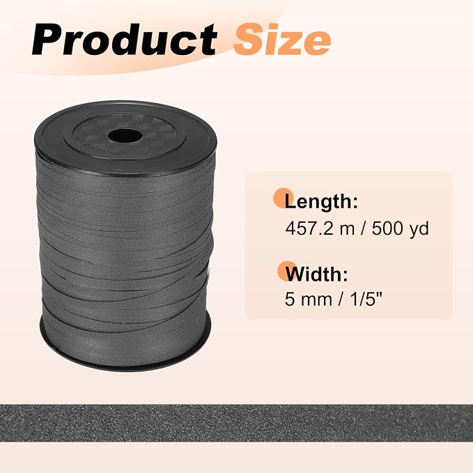 PATIKIL Glitter Curling Ribbon 500yds x 1/5" Plastic Balloon String Ribbon | - Image 2
