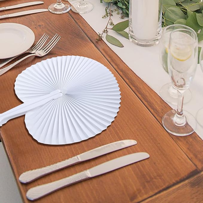 Yaegoo 60 PCS Folding Paper Fans, Folding Handheld Fans - Image 5