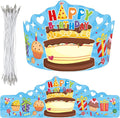 Fancy Land Birthday Crowns for Kids, Die-Cut Blue, Kindergarten | Family by FancyLand