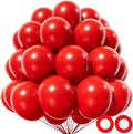 Red Balloon 110pcs, 12 Inch Thickened Red Latex Helium Balloons by Kawkalsh