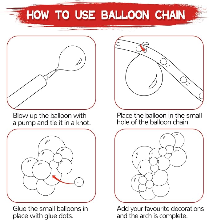 Red Balloon Arch Kit, Graduation, Valentine's Day, Baby Shower, Party - Image 4