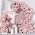 Ouddy Party 129Pcs Dusty Pink Balloons Different Sizes 18 12 10 5 Inch | 6Pcs by OuddyParty