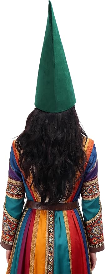 Medieval Pointed Cone Hat Renaissance Dwarf Elf Headwear - Image 4