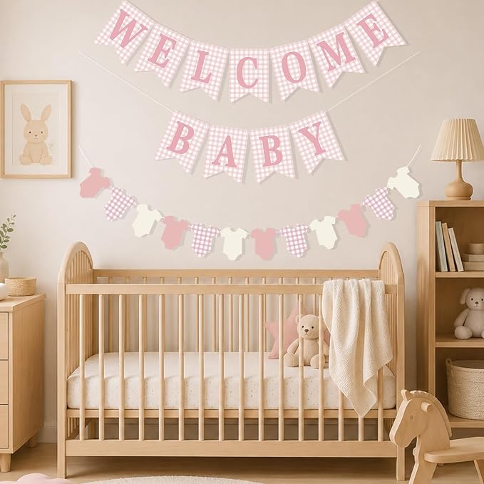 Baby Girl Baby Shower Banner - Image 3