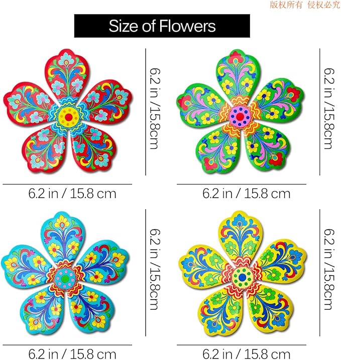 Giyyomtr Metal Flowers Wall Decor - Image 3