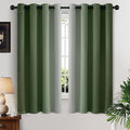 Yakamok Ombre Curtains Sage Green and Greyish White by Yakamok