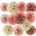 We Moment Blush Pink Rose Gold Tissue Paper Flowers Decorations by We+Moment