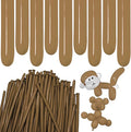 Coffee Brown Long Balloons Premium 260 Twisting Animals Magic Balloons by ZBYDNG