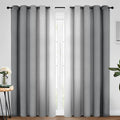 Yakamok Ombre Curtains Grey and Greyish White by Yakamok