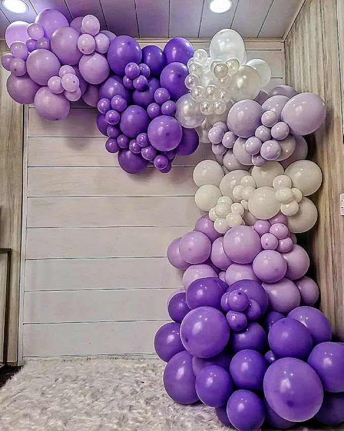 146Pcs Purple Balloons Garland Arch Kit - Image 4