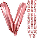Lovoir 40 Inch Large Rose Gold Letter V Balloons Big Size Jumbo Mylar Foil by Lovoir