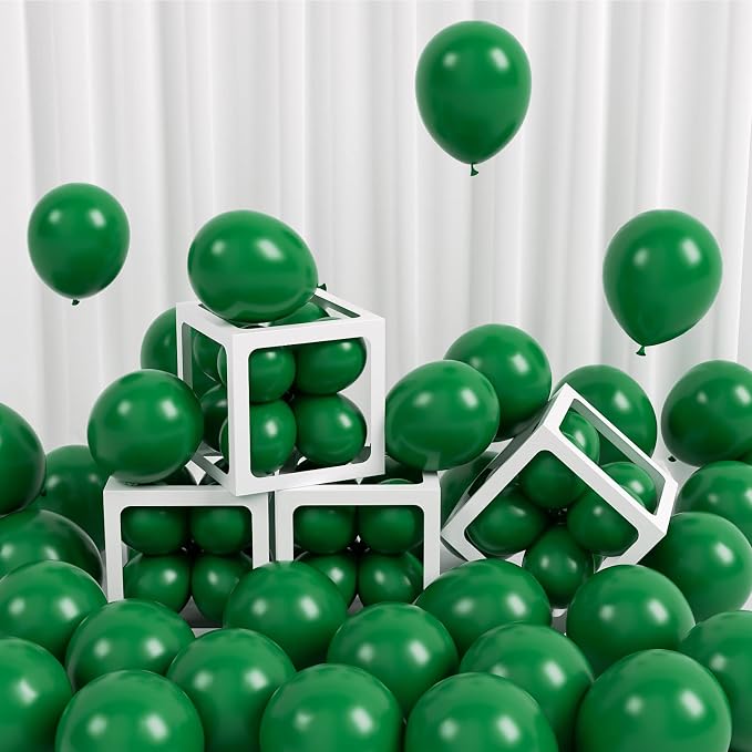 FOTIOMRG 120pcs 5 inch Dark Green Balloons | Birthday, Graduation, Baby Shower by FOTIOMRG